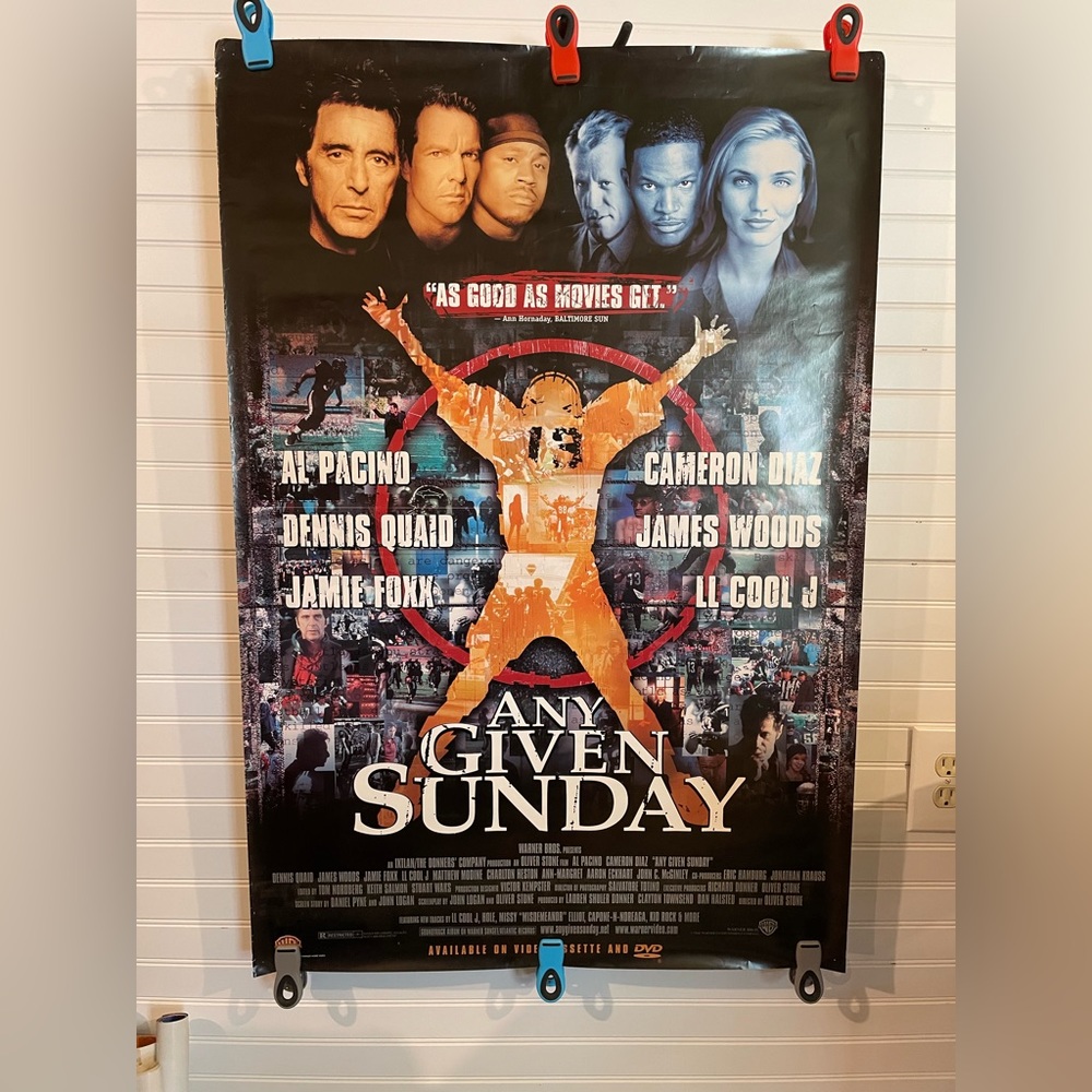 Vintage 2000 “Any Given Sunday” 27” x 40” Movie Poster